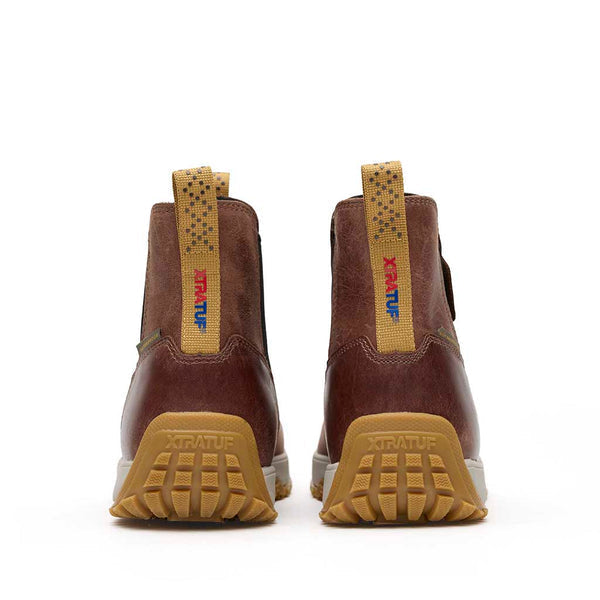 Men’s Brown Leather Xtratuf Deck boots