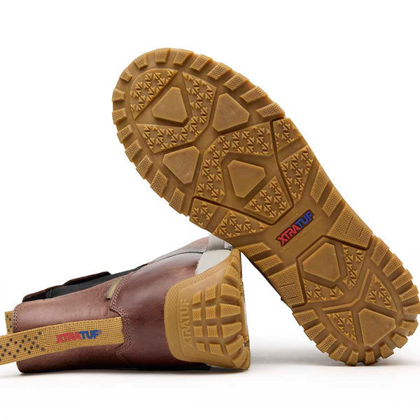 Men’s Brown Leather Xtratuf Deck boots