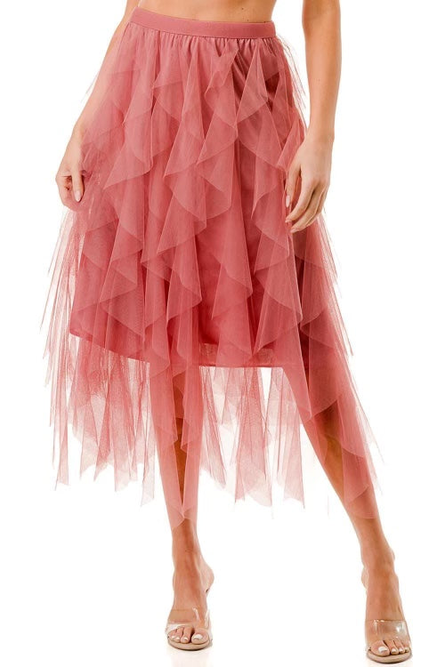 Mesh Tutu Long Skirt-  5 colors