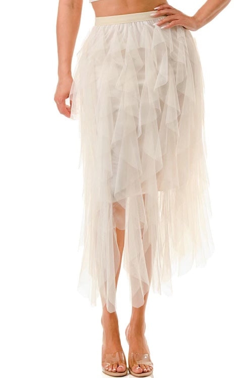 Mesh Tutu Long Skirt-  5 colors