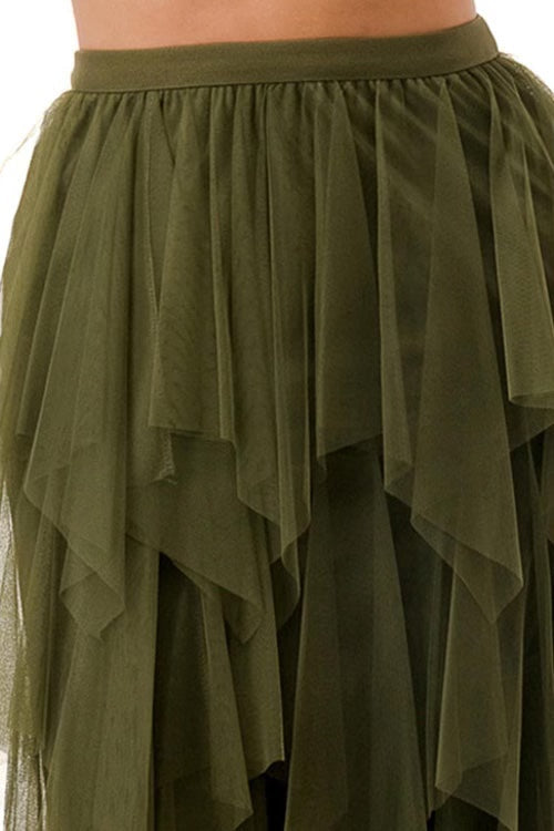 Mesh Tutu Long Skirt-  5 colors
