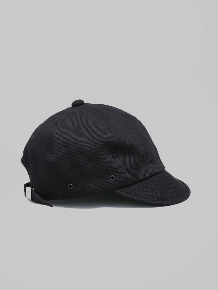 Mighty Shine Twill Bridge Cap Type 2 Black - Redcast Heritage Co.