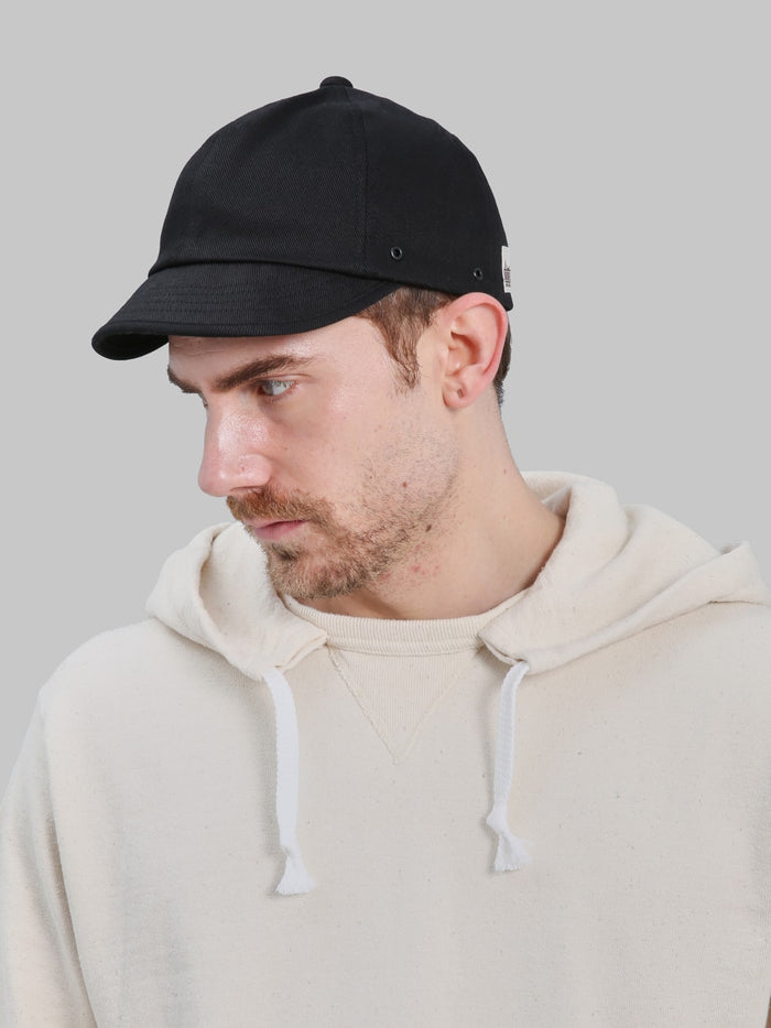 Mighty Shine Twill Bridge Cap Type 2 Black - Redcast Heritage Co.