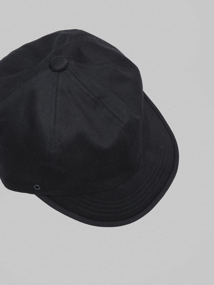 Mighty Shine Twill Bridge Cap Type 2 Black - Redcast Heritage Co.