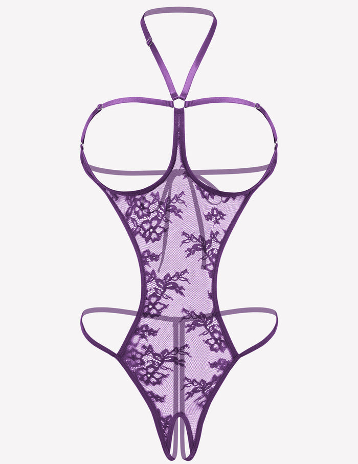 Mini Bodysuit Halter Teddy Nightie
