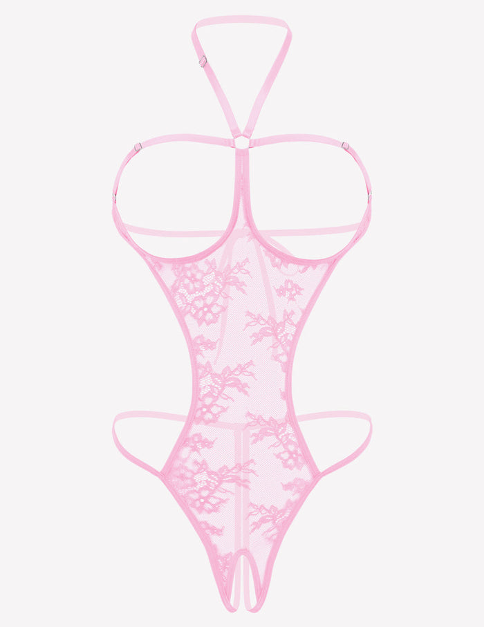 Mini Bodysuit Halter Teddy Nightie