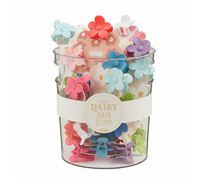 MINI DAISY HAIR CLIPS-3 COLORS