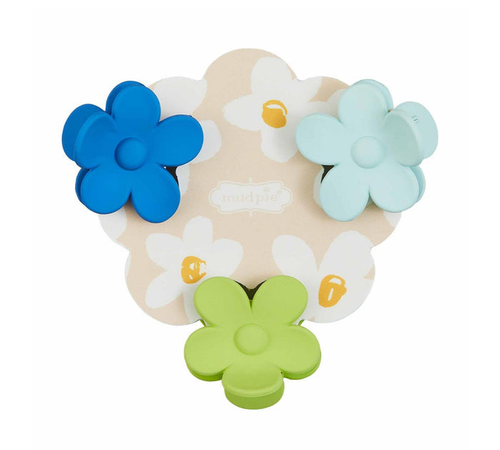 MINI DAISY HAIR CLIPS-3 COLORS