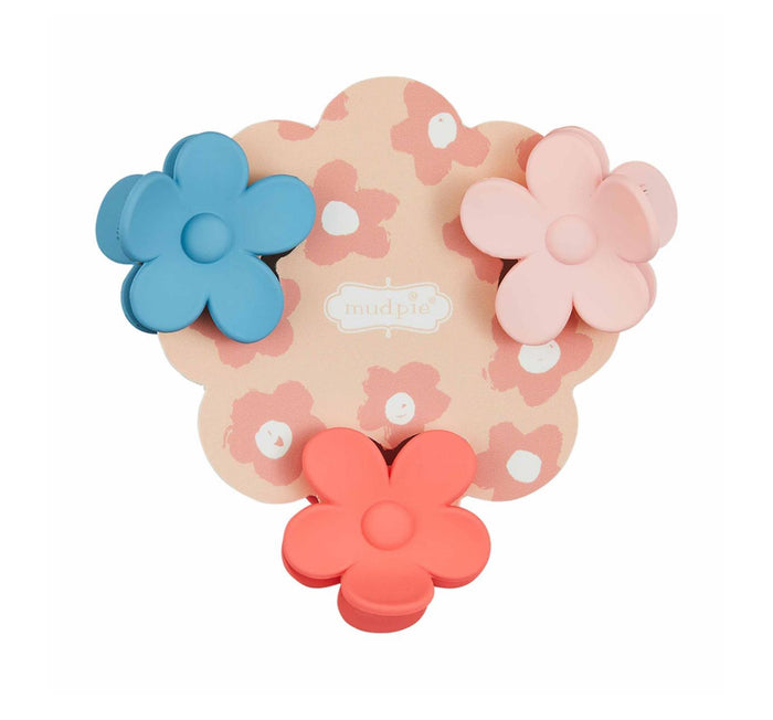 MINI DAISY HAIR CLIPS-3 COLORS