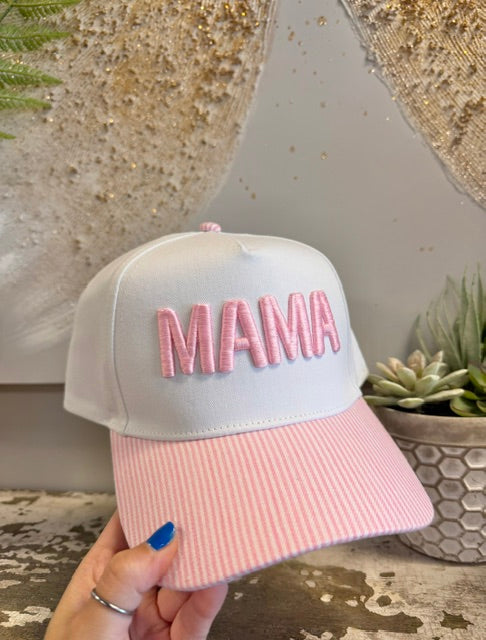 MOM/MAMA Puff {Embroidered Hat}