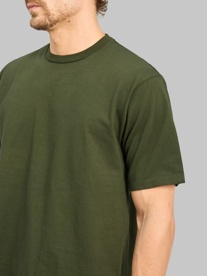 Momotaro Jeans MMTS6029 Zimbabwe Cotton Botanical Dyed T-Shirt Green
