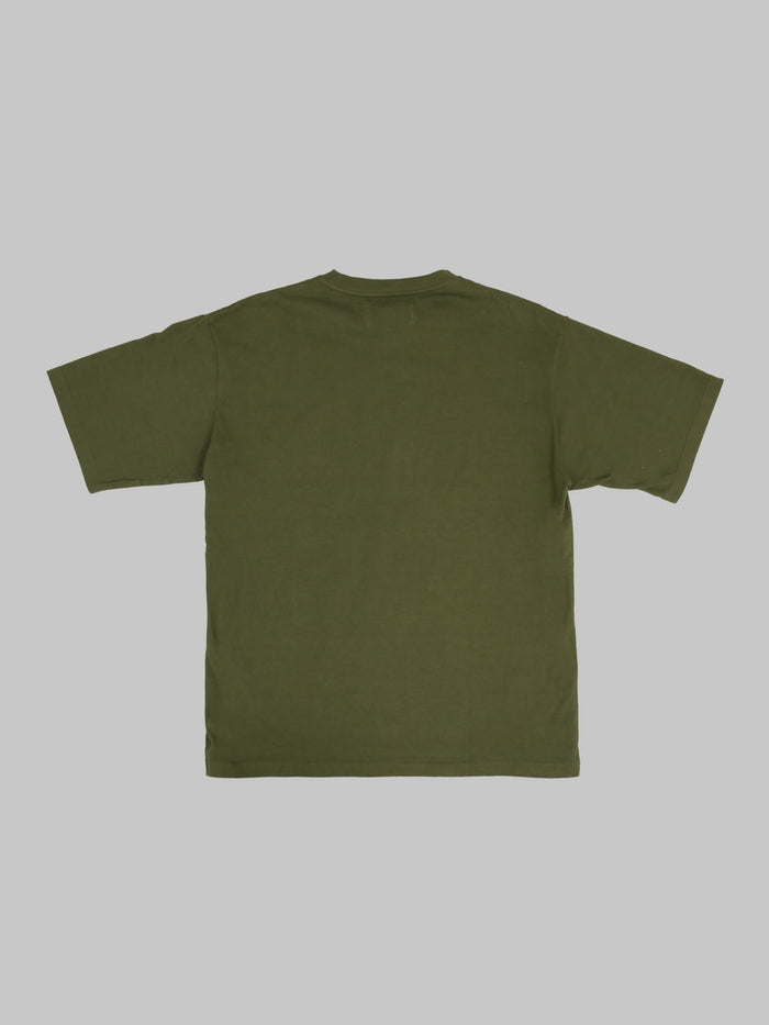 Momotaro Jeans MMTS6029 Zimbabwe Cotton Botanical Dyed T-Shirt Green