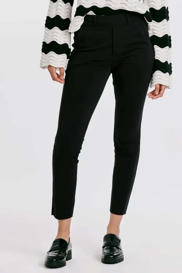 MONICA HIGH RISE CROPPED SKINNY LEGGING BLACK