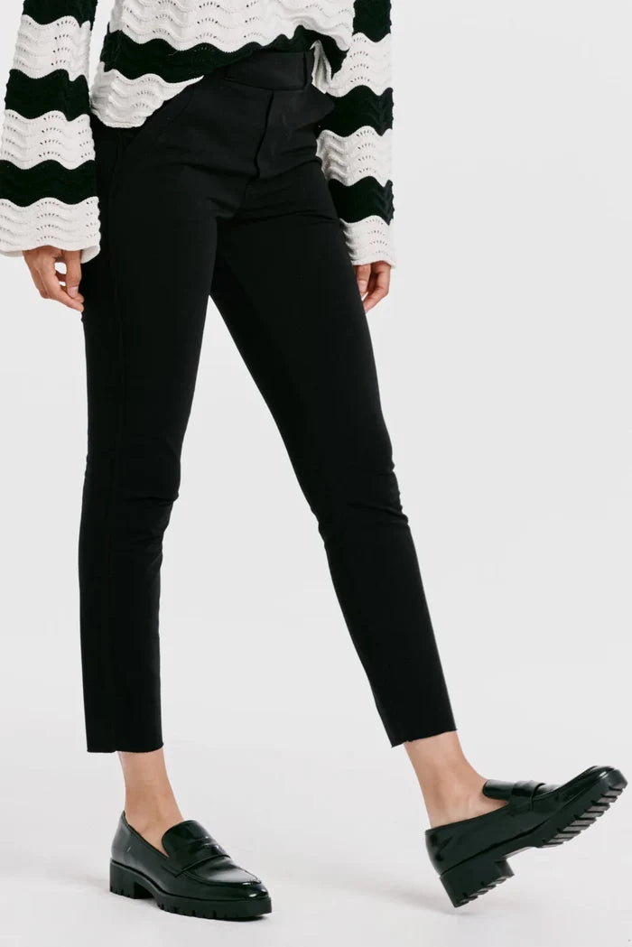 MONICA HIGH RISE CROPPED SKINNY LEGGING BLACK