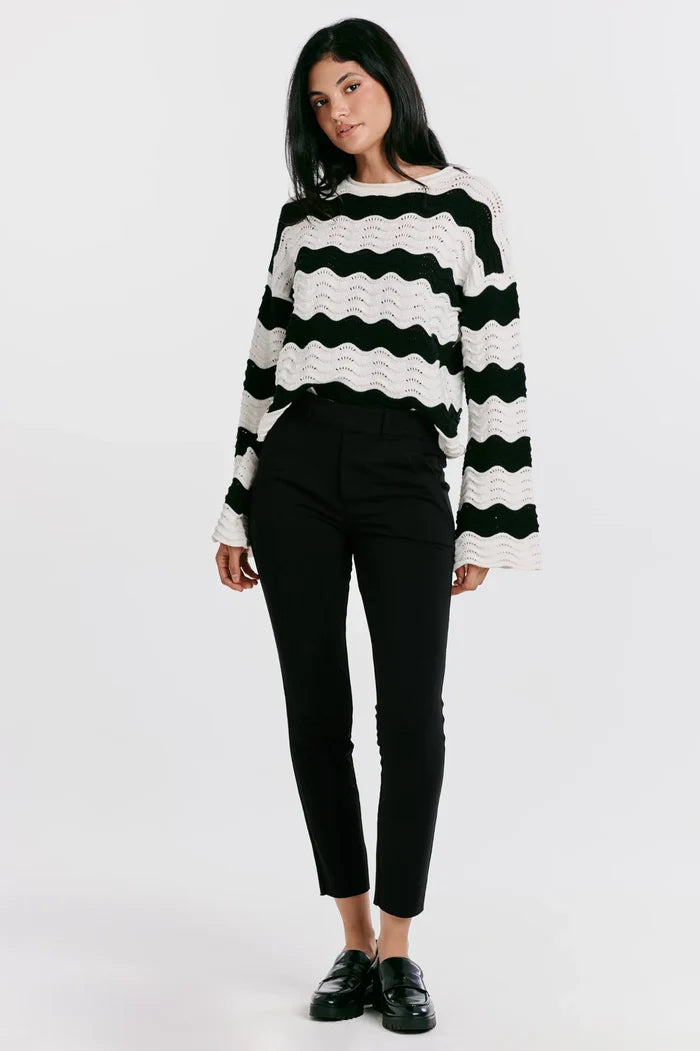 MONICA HIGH RISE CROPPED SKINNY LEGGING BLACK