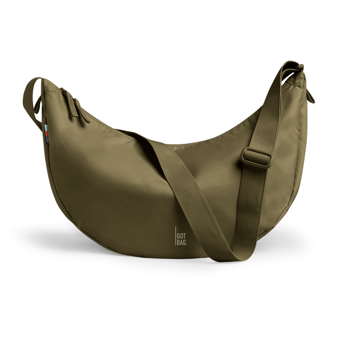 GOT BAG crocodile Moon Bag Large, Made of Ocean Plastic - Sustainable Travel Case, 100% Recycled Plastic, Water Resistant