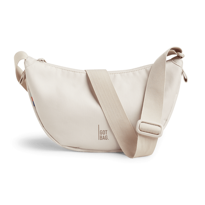 GOT BAG soft shell Moon Bag Small, Made of Ocean Plastic - Sustainable Travel Case, 100% Recycled Plastic, Water Resistant