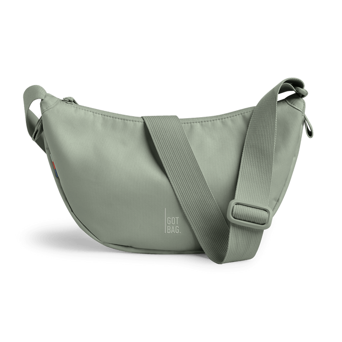 GOT BAG bass Moon Bag Small, Made of Ocean Plastic - Sustainable Travel Case, 100% Recycled Plastic, Water Resistant