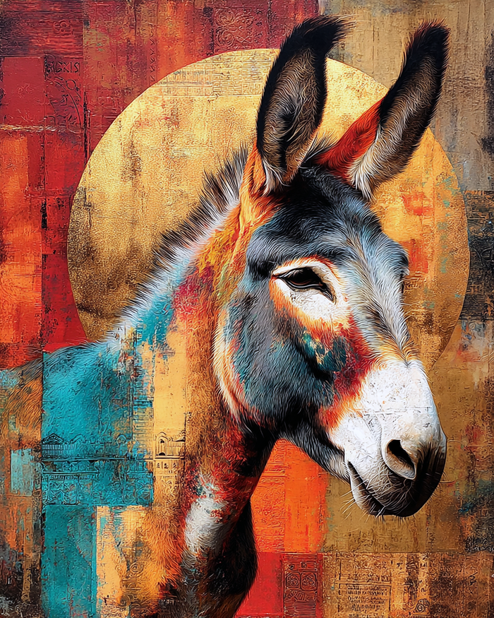 Mowbi - Southwestern Art - Full Moon Mule