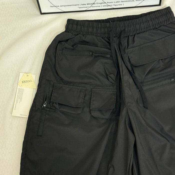 Multi-pocket functional work pants