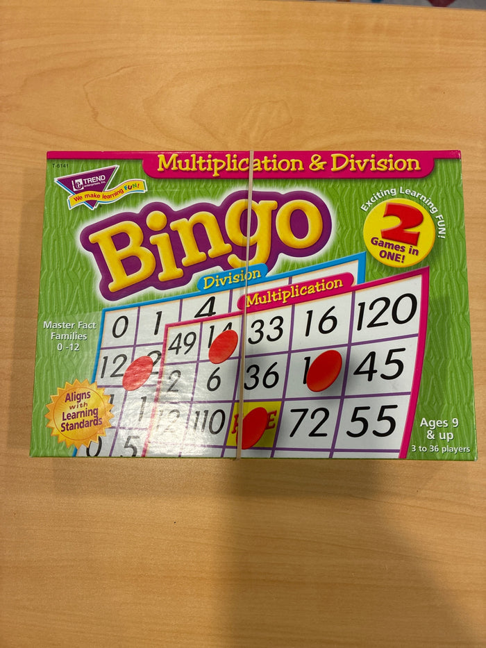 Multiplication and Division Bingo