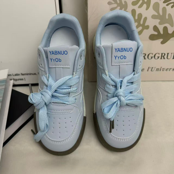 Niche Platform Blue Sneakers