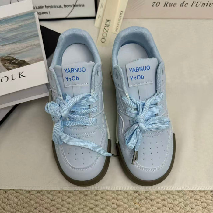 Niche Platform Blue Sneakers