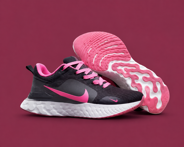 Nike React Infinity Run 3 PB Women’s Sneakers, Black and Pink Running Shoes