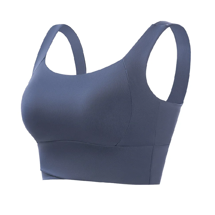 No-rim sexy gathered yoga one-piece sports bra