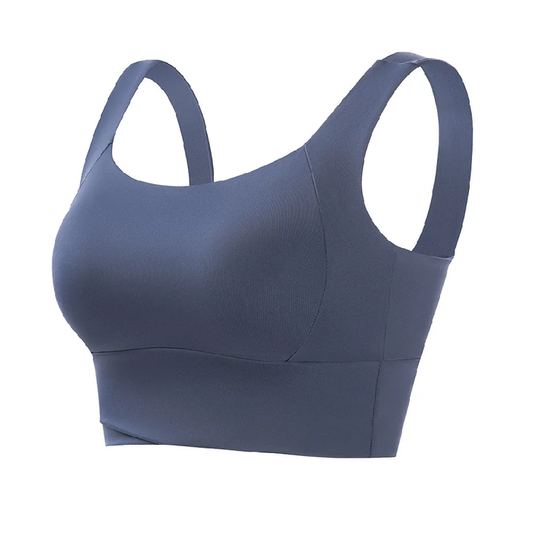No-rim sexy gathered yoga one-piece sports bra