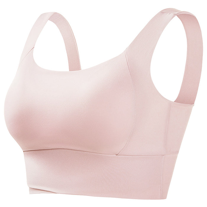 No-rim sexy gathered yoga one-piece sports bra