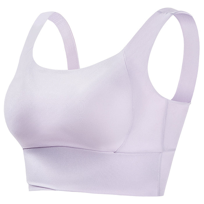 No-rim sexy gathered yoga one-piece sports bra