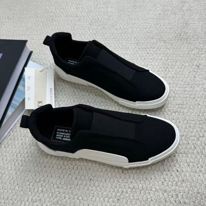One kick of an unlaced shoe