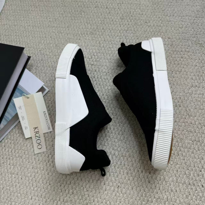 One kick of an unlaced shoe