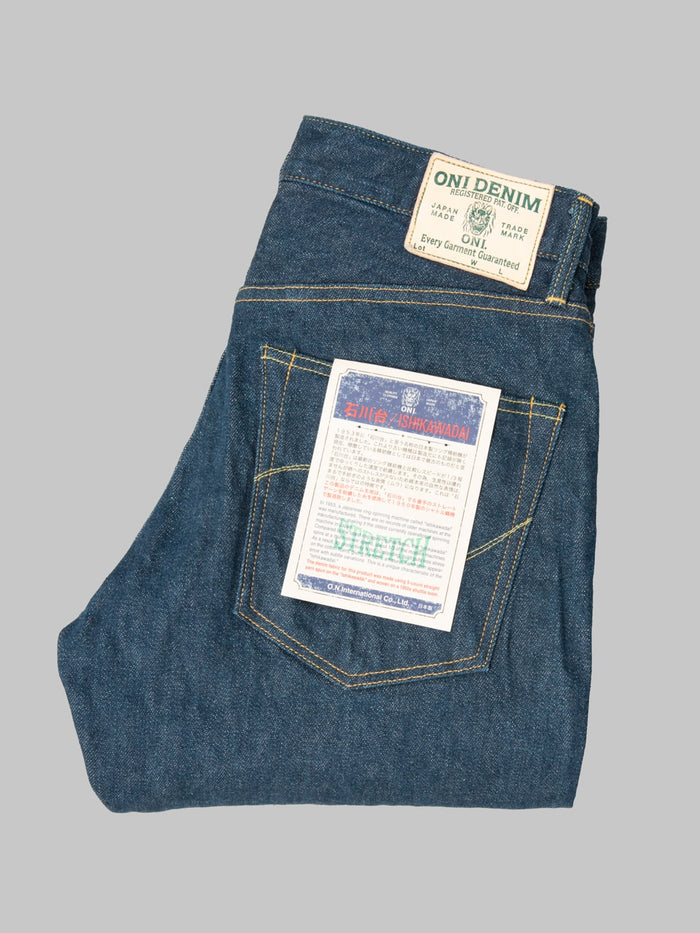 ONI Denim 146S Ishikawadai 15oz Stretch Neat Straight Jeans