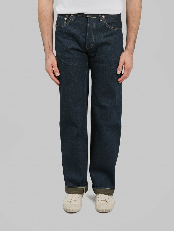 ONI Denim 200ZROLV Secret Denim Olive Weft Wide Jeans front
