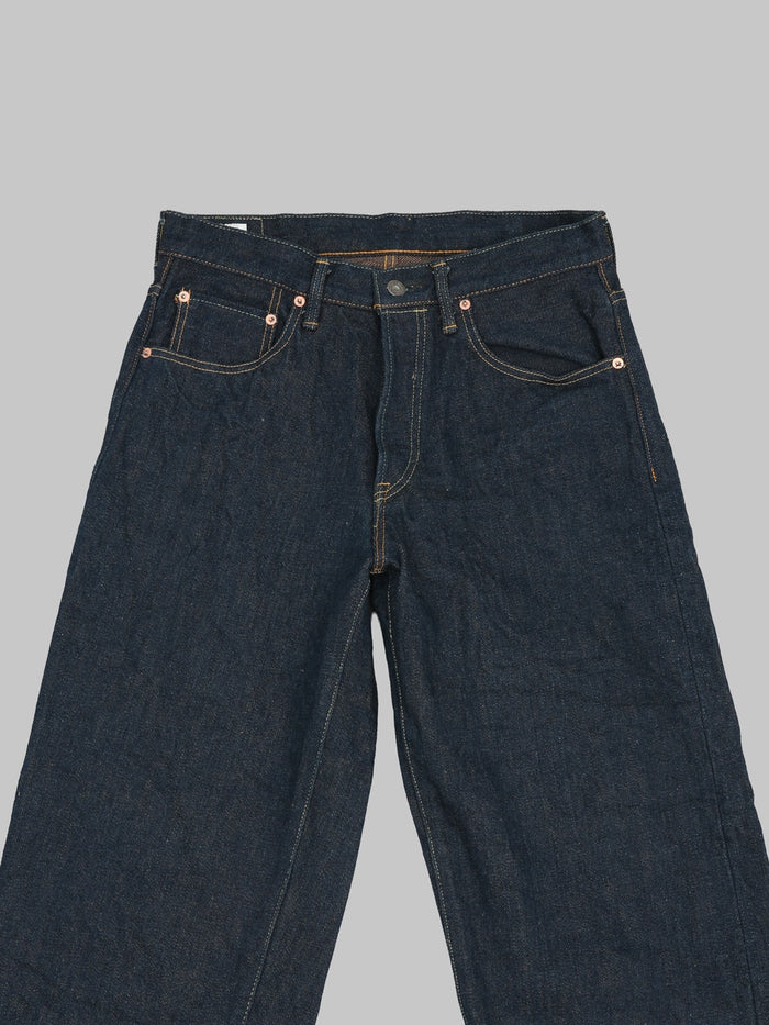 ONI Denim 822ZRLBR Secret Denim Brown Weft Wide Tapered Jeans waist