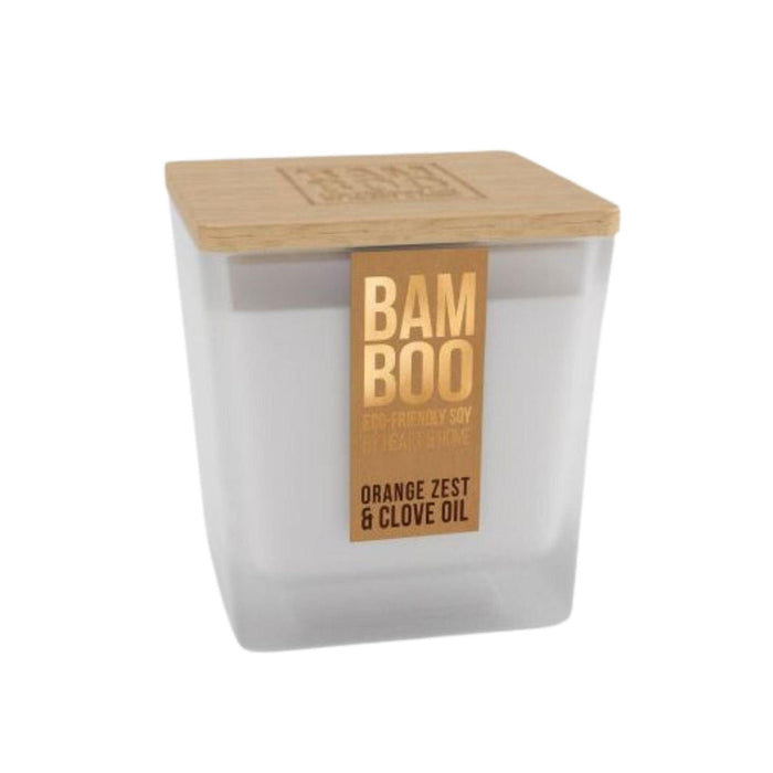 Orange Zest & Clove Oil | Bamboo Candle Large