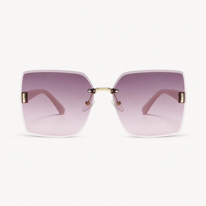 Oversized Rimless Square Gradient Sunglasses – SHEIN Fast Delivery in 5 Days