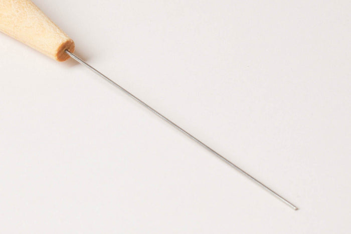 Pantry Birch-Handled Cake Tester — close view of slender testing probe; Farmhouse Pottery