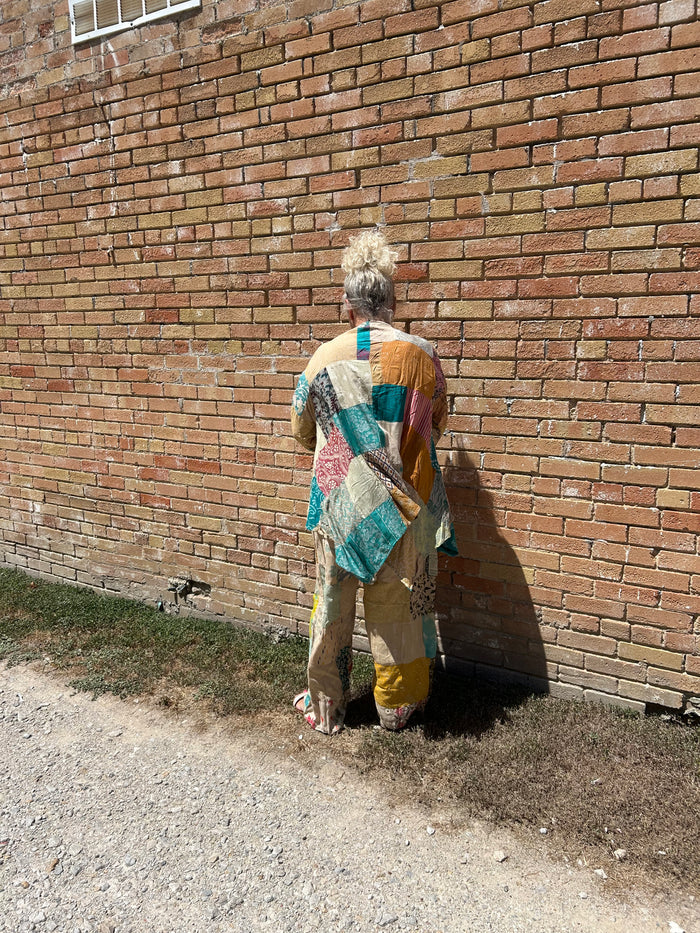 Patchwork Knitted Jacket