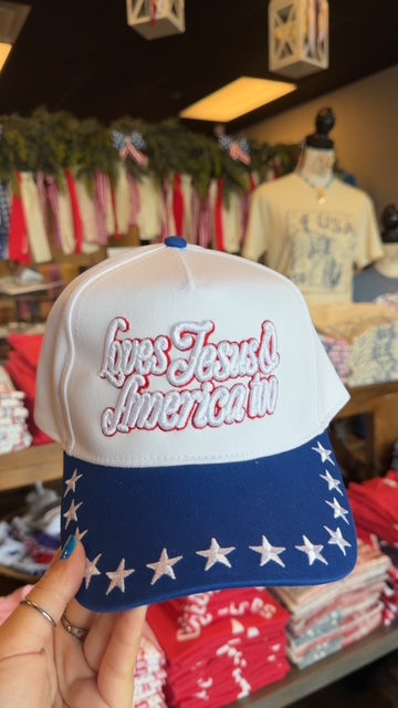 Patriotic Embroidered Hats
