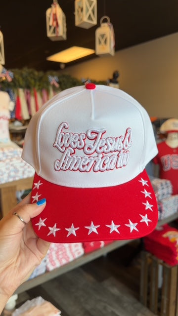Patriotic Embroidered Hats