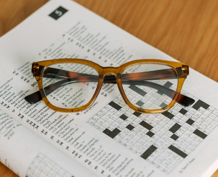 Peepers - Lenora (Blue Light): Fog/Chai Tortoise / Reading / 2.25