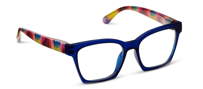 Peepers - Maisie (Blue Light): Blue/Ikat / Reading / 2.25