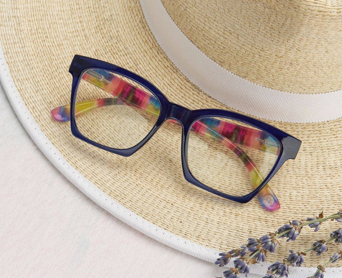 Peepers - Maisie (Blue Light): Blue/Ikat / Reading / 2.25