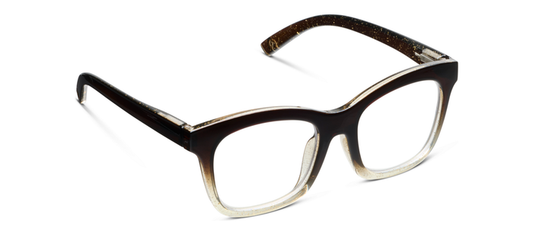 Peepers - To the Maximalist (Blue Light): Coffee/Clear Glitter / Reading / 2.25