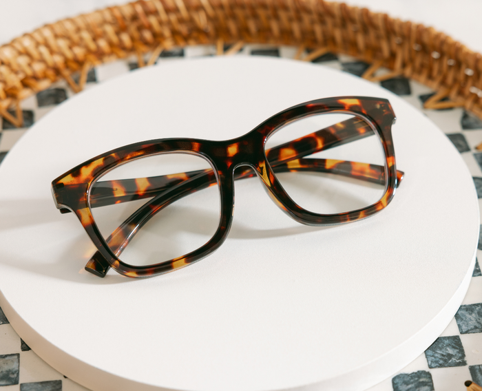 Peepers - To the Maximalist (Blue Light): Coffee/Clear Glitter / Reading / 2.25