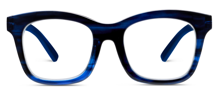 Peepers - To the Maximalist (Blue Light): Coffee/Clear Glitter / Reading / 2.25