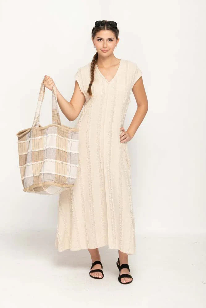 Plaid Beachy Tote Bag